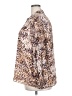 Calvin Klein Animal Print Brown Long Sleeve Blouse Size 2X - photo 5