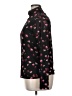 POPSUGAR Floral Black Long Sleeve Blouse Size XL - photo 5