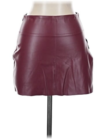 Tiger Mist Faux Leather Skirt (view 1)
