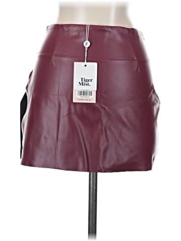 Tiger Mist Faux Leather Skirt (view 2)