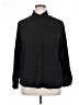 Dex Solid Black Long Sleeve Button-Down Shirt Size 1X - photo 1