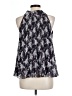 1.State Silver Sleeveless Blouse Size L - photo 2