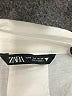 Zara White 3/4 Sleeve Button-Down Shirt Size S - photo 7