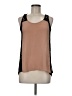 Soprano 100% Polyester Tan Sleeveless Blouse Size M - photo 1