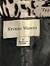 Studio Works Animal Print White Windbreaker Size S - photo 6