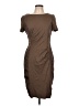 Escada Solid Brown Casual Dress Size EU 42 / US 12 - photo 1