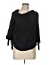 Express 100% Polyester Black 3/4 Sleeve Blouse Size L - photo 1