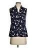 Banana Republic 100% Polyester Blue Sleeveless Blouse Size 0 - photo 1