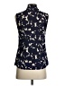Banana Republic 100% Polyester Blue Sleeveless Blouse Size 0 - photo 2