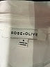 Rose + Olive 100% Rayon Ivory Sleeveless Button-Down Shirt Size S - photo 7