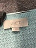 Ann Taylor LOFT Outlet 100% Cotton Teal Pullover Sweater Size L - photo 7