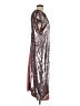 ASOS 100% Polyester Metallic Silver Cocktail Dress Size 6 - photo 4