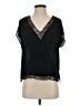 Zara Basic Black Short Sleeve Blouse Size XS - photo 1