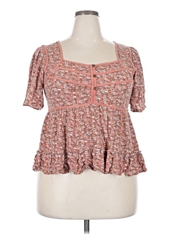 Rewind Short Sleeve Blouse (view 1)