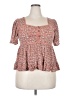 Rewind 100% Rayon Pink Short Sleeve Blouse Size XXL - photo 1