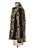 Zoe & Sam Animal Print Brown Long Sleeve Blouse Size XS - photo 5