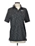 Nike 100% Polyester Gray Short Sleeve Polo Size S - photo 1