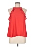 Lush 100% Polyester Red Sleeveless Blouse Size M - photo 1