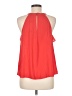 Lush 100% Polyester Red Sleeveless Blouse Size M - photo 2