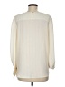 Ann Taylor LOFT 100% Polyester Stripes Ivory Long Sleeve Blouse Size M - photo 2
