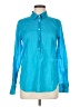 J.Crew 100% Cotton Teal Long Sleeve Blouse Size 6 - photo 1