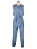 Splendid 100% Lyocell Solid Blue Jumpsuit Size L - photo 1