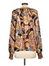 Sanctuary Paisley Brown Long Sleeve Blouse Size L - photo 2