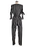 Speechless Stripes Gray Black Jumpsuit Size M - photo 2