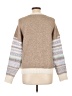 ASPEN Chevron-herringbone Ivory Pullover Sweater Size L - photo 2