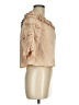 Meadows 100% Cotton Tan 3/4 Sleeve Blouse Size 6 - photo 4