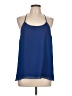 Jennifer Lopez 100% Polyester Blue Sleeveless Blouse Size L - photo 1