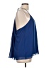 Jennifer Lopez 100% Polyester Blue Sleeveless Blouse Size L - photo 4