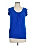 Lock & Love Blue Short Sleeve Top Size L - photo 1