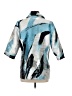 MING WANG Print Blue Raincoat Size XS - photo 2