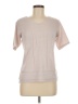 Unbranded Chevron-herringbone Damask Jacquard Solid Pink Ivory Pullover Sweater Size M (estimated) - photo 1