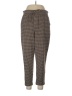 STITCH STAR Houndstooth Brown Casual Pants Size L - photo 1