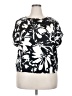 Nine West 100% Polyester Black Short Sleeve Blouse Size XXL - photo 1