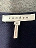 Sandro Black 3/4 Sleeve Top Size Med (2) - photo 7
