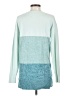 Lands' End 100% Cotton Color Block Teal Pullover Sweater Size XS - photo 2