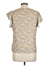 Shein Yellow Short Sleeve Blouse Size L - photo 2