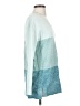 Lands' End 100% Cotton Color Block Teal Pullover Sweater Size XS - photo 4