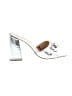 Express Metallic Silver Sandals Size 8 - photo 1