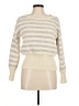 Mystree Stripes Ivory Pullover Sweater Size M - photo 1