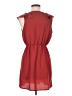 Color Me Red 100% Polyester Solid Red Cocktail Dress Size M - photo 2