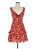 Louna Floral Orange Cocktail Dress Size S - photo 1