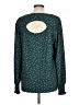 Lularoe Polka Dots Teal Long Sleeve Blouse Size L - photo 2