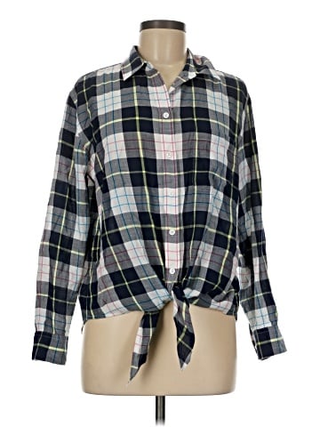 Equipment Long Sleeve Button-Down Shirt (view 1)