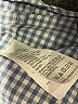 Crewcuts 100% Cotton Checkered-gingham Blue Long Sleeve Button-Down Shirt Size 10 - photo 4
