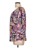 Peach Love 100% Polyester Purple 3/4 Sleeve Blouse Size M - photo 5