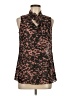 CAbi 100% Polyester Brown Sleeveless Blouse Size S - photo 1